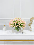 Large 100 Real Touch Tulips Arrangement - Flovery