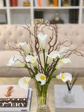 Large White Real Touch Calla Lily Arrangement
