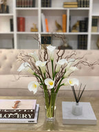 Large White Real Touch Calla Lily Arrangement - Flovery