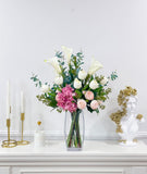 Real Touch Calla Lilies Tulips Tall French Centerpiece