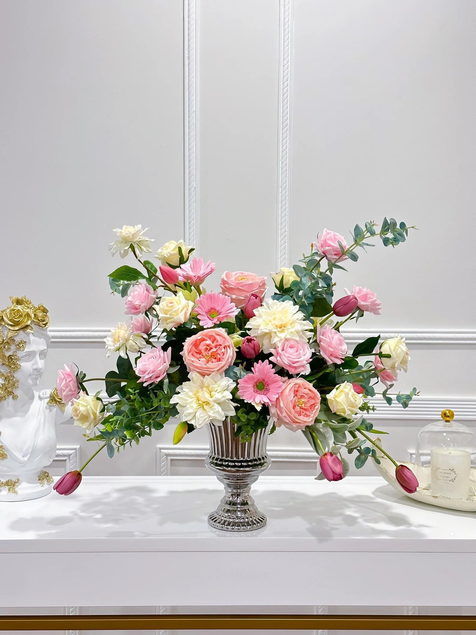 Large Premium Real Touch Arrangement-French Country Decor Arrangement - Flovery