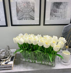 17-in Modern Long Real Touch Tulips Arrangement - Flovery