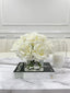 Premium Real Touch Forever White Roses Arrangement - Flovery