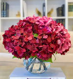 17-in Large French Faux Hydrangea Centerpiece