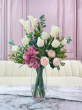 Real Touch Calla Lilies Tulips Tall French Centerpiece