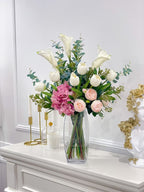 Real Touch Calla Lilies Tulips Tall French Centerpiece
