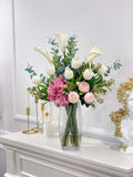 Real Touch Calla Lilies Tulips Tall French Centerpiece