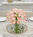 Real Touch Calla Lily Centerpiece in Glass Vase
