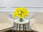 Real Touch Calla Lily Centerpiece in Glass Vase - Flovery