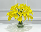 Real Touch Calla Lily Centerpiece in Glass Vase - Flovery