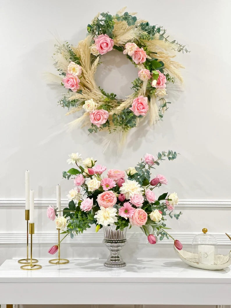 Large Premium Real Touch Arrangement-French Country Decor Arrangement - Flovery