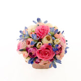 Real Touch Roses Light Pink Roses Ivory Roses Arrangement - Flovery