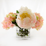 Finest Quality Silk Hydrangeas Large Peonies Arrangement - Flovery