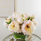 Large Light Pink Peonies Buds Square Arrangement - Flovery