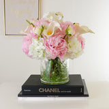 Large Real Touch Calla Lily Hydrangea Peony Arrangement - Flovery