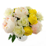 Large Real Touch Orlane Rose Cabbage Rose Arrangement - Flovery