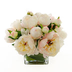 Large Light Pink Peonies Buds Square Arrangement - Flovery