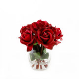 Finest Real Touch Red Roses Forever Love Arrangement
