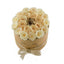 Medium Round Gold Box White Gold Roses - Flovery