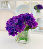 Everlasting Real Touch Purple Hydrangea  Arrangement - Flovery