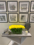 21-in Modern Real Touch Faux Tulips Arrangement in Long Vase - Flovery