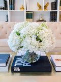 17-in Large French Faux Hydrangea Centerpiece - Flovery