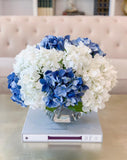 17-in Large French Faux Hydrangea Centerpiece - Flovery