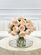 18 inch Large Real Touch English Rose Centerpiece - Flovery