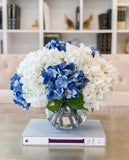 17-in Large French Faux Hydrangea Centerpiece - Flovery