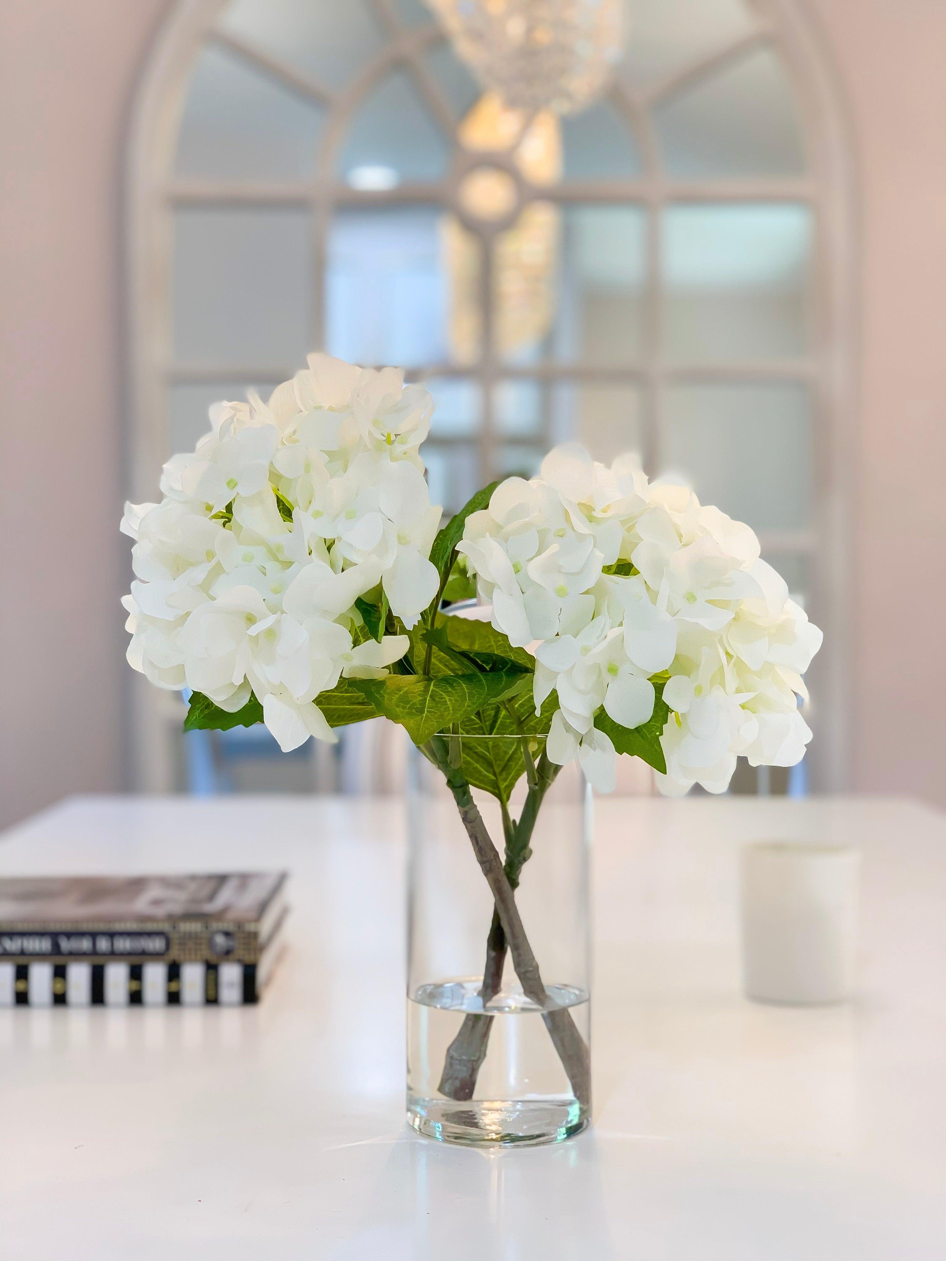 13" Tall Real Touch Hydrangeas Arrangement Secondary image