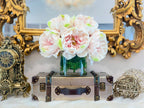 Light Pink Large Real Touch Peonies-Large Size Peony Centerpiece-Dining Room Centerpiece-Real Touch Arrangement- - Flovery