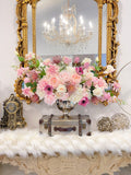 Large French Country Pink Real Touch Flower Arrangement - Flovery