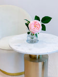 Large Real Touch English Rose Arrangement-Artificial Flower Arrangement-Faux Flower-Silk Flower-Coffee Table Arrangement-Pink Roses - Flovery