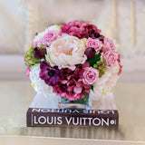 Large Real Touch Purple Flower Centerpiece