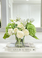 French Country Hydrangea Peony Arrangement - Flovery