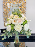 25” Tall Grand Peony Centerpiece Arrangement - Flovery