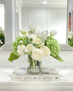 French Country Hydrangea Peony Arrangement - Flovery