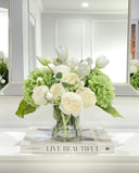 French Country Hydrangea Peony Arrangement - Flovery