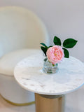Large Real Touch English Rose Arrangement-Artificial Flower Arrangement-Faux Flower-Silk Flower-Coffee Table Arrangement-Pink Roses - Flovery