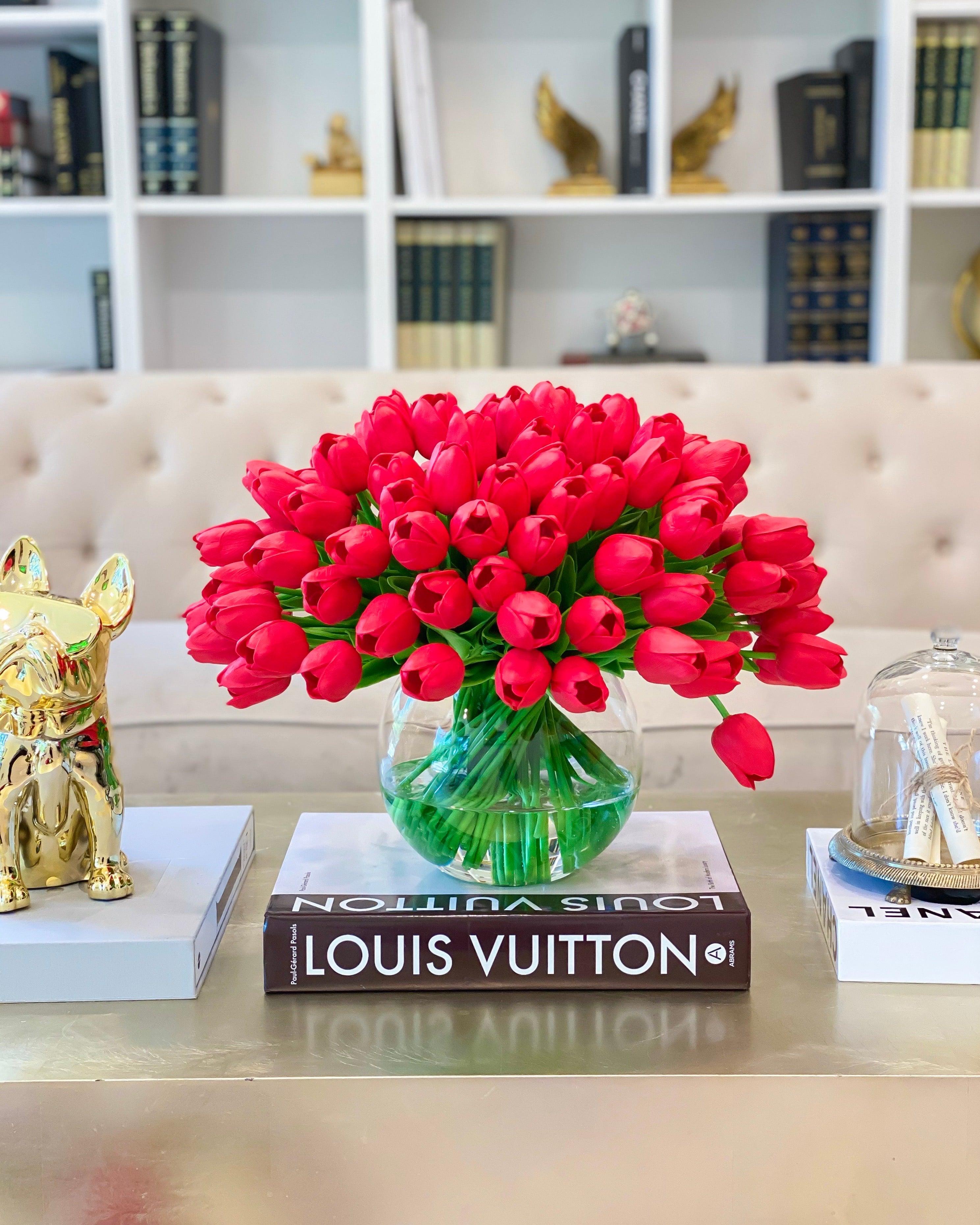 Large 100 Real Touch Tulips Arrangement - Flovery