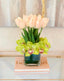 Tall Pink Tulip Orchid Arrangement - Flovery