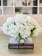 17-in Large French Faux Hydrangea Centerpiece - Flovery