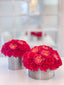 Set of 2 Luxury Real Touch Rose Arrangement in Metal Container-Real Touch Centerpiece-Artificial Flowers Arrangement-Faux Arrangement - Flovery