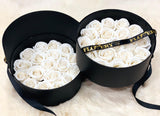 Premium Scented Soap White Roses In Elegant Double Box - Flovery