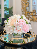 REAL TOUCH Pink/Pastel Peony Arrangement-Real Touch Flower Arrangement-Large Peony Centerpiece-Peony Arrangement-Faux/Rose Arrangement - Flovery