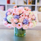 Pink Paradise Arrangement - XXXLarge Centerpiece Arrangement - Lobby Centerpiece-Faux Flowers Arrangement- Finest Artificial Centerpiece - Flovery