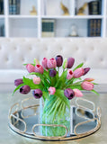 Real Touch Tulip Field Arrangement - Flovery