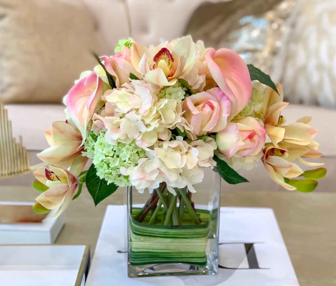 All Real Touch Mixed Neutral Color Arrangement - Flovery Main image