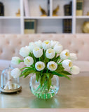 Large Table Centerpiece-Tulips Table Centerpiece-Large Tulip Artificial Flower Arrangement-Real Touch Tulip Flower Arrangement Home Decor - Flovery
