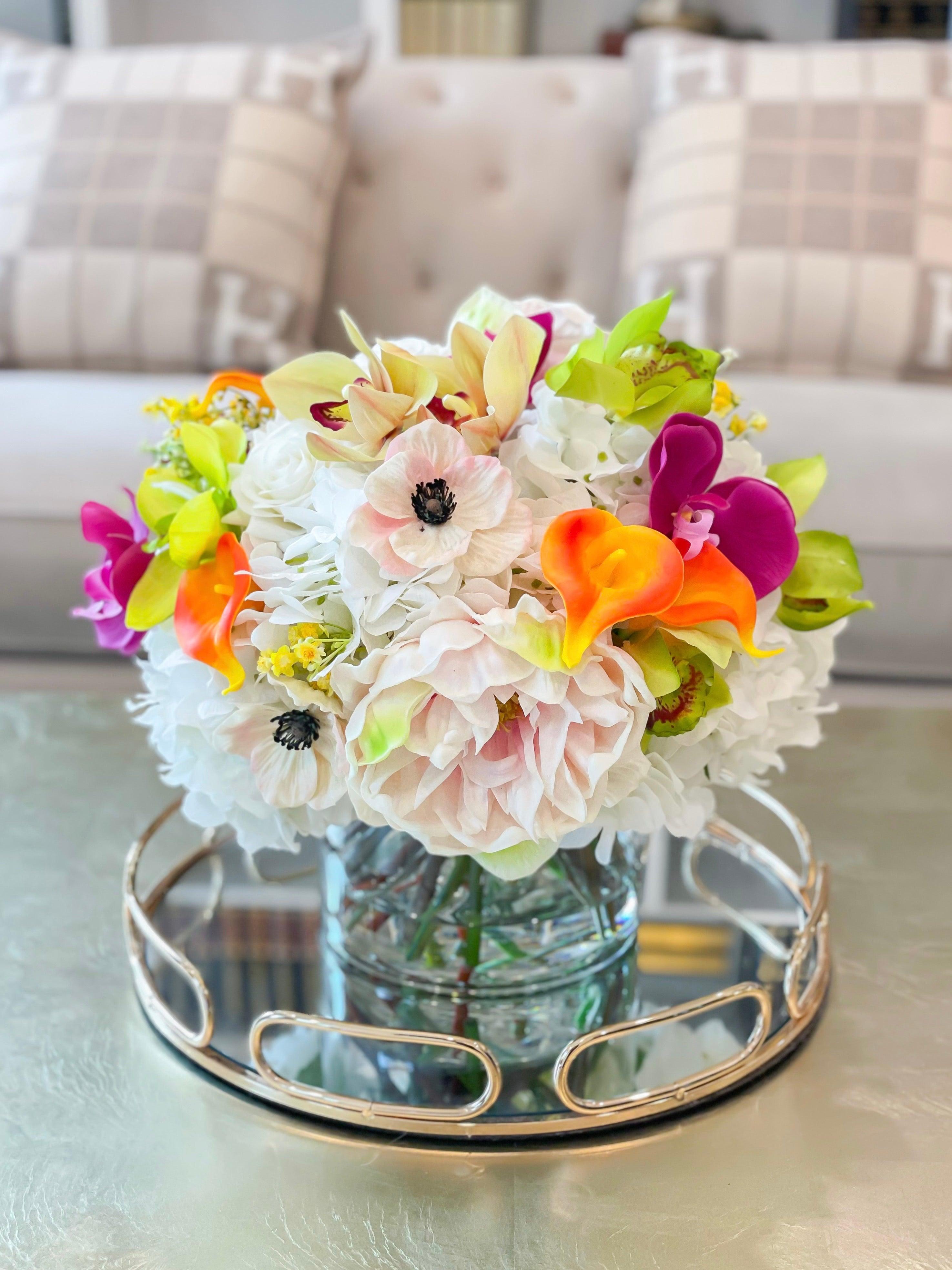 Large Rainbow Table Centerpiece Arrangement Secondary image